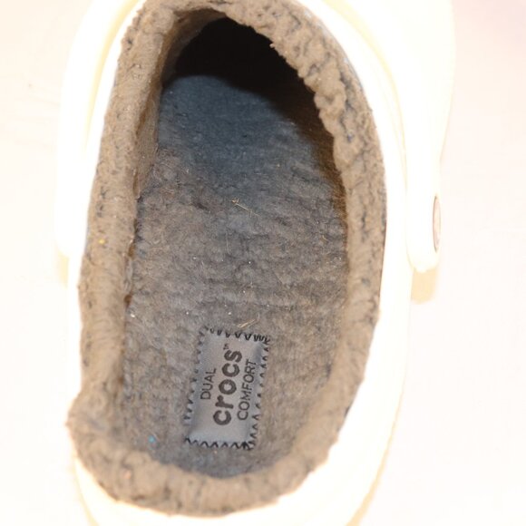Crocs White Dual Comfort Men's and Women's Shoes Size M7 W9 with Emblems - Picture 6 of 12